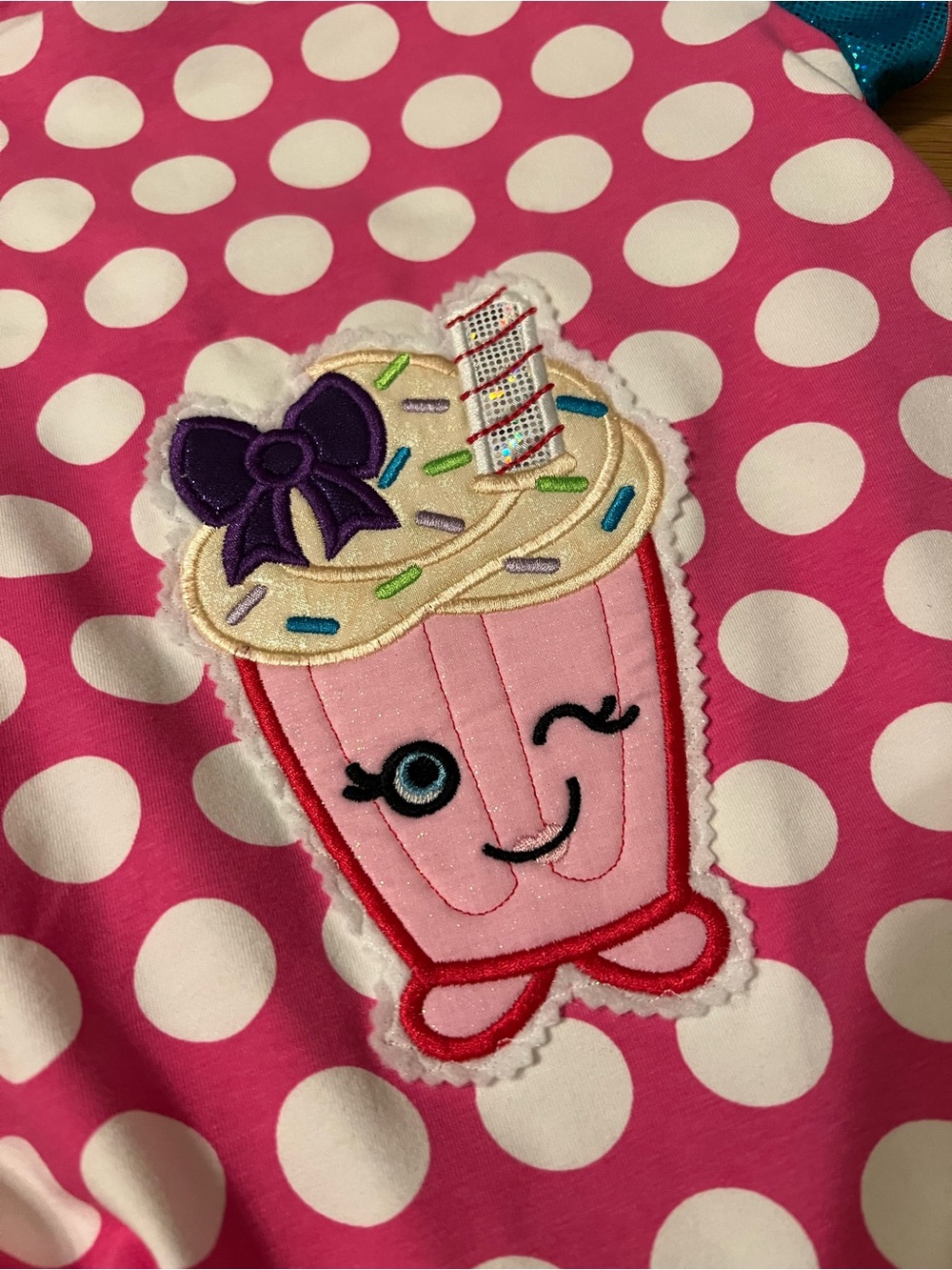 Shopkins Pink Multi-Color Ruffle Character Party Dress - Picture 4 of 8